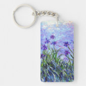 Monet Lila Irises Sleutelhanger (Voorkant)