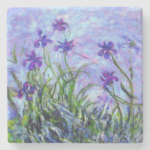 Monet Lila Irises Stenen Onderzetter
