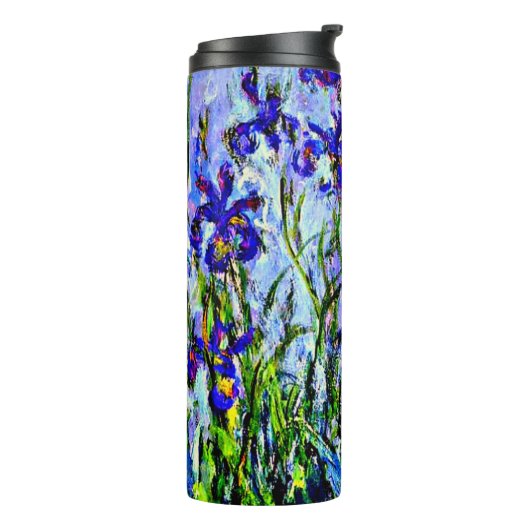Monet - Lila Irises Thermosbeker (Gedraaid links)