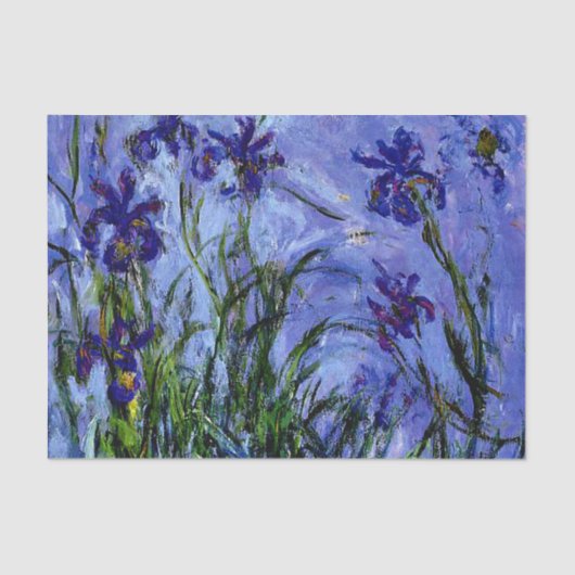 Monet - Lila Irises Tissuepapier (Voorkant)