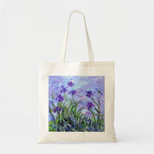 Monet Lila Irises Tote Bag (Voorkant)