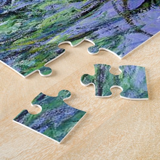 Monet Lila Irisle Puzzle Legpuzzel (Zijkant)