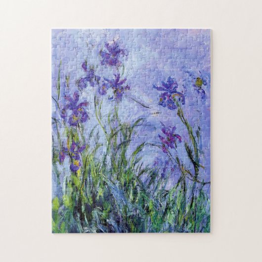 Monet Lila Irisle Puzzle Legpuzzel (Verticaal)