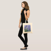 Monet Lila Irisse Canvas tas (Voorkant (model))