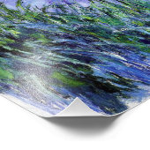 Monet Lila Irisse Print Foto Afdruk (Hoek)