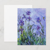 Monet Lila uitnodigingen tot het indienen van voor (Voorkant / Achterkant)