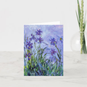 Monet Lilac Irises Note Card Kaart