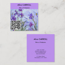 Monet - Lilac Irises / Paarse Irissen - QR Code