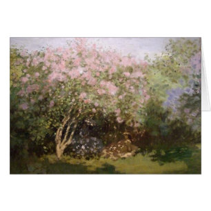 Monet Lilacs in de Sun Card