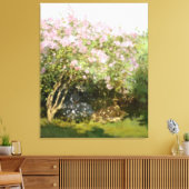 Monet - Lilacs in de zon Canvas Afdruk (Insitu (Woonkamer))