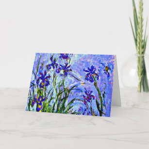 Monet - Lilacs Iriss, beroemd schilderij, Kaart