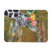 Monet Lily Pond en Giraffe Magneet (Horizontaal)