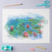 ** Monet Lily Pond Floral Angel Decoupage AR23   Tissuepapier (Craft)