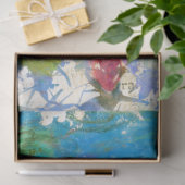 ** Monet Lily Pond Floral AR23  ontkoppeling Tissuepapier (Geschenk)