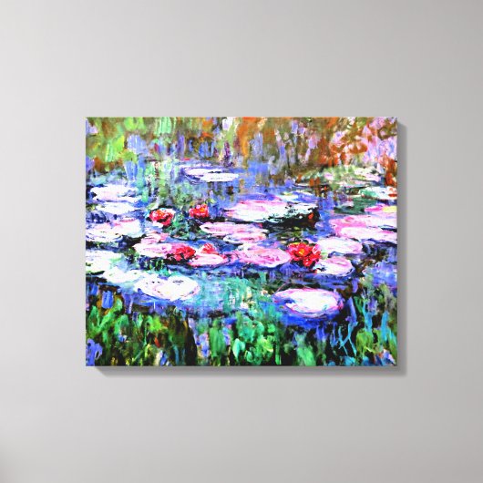 Monet - Los Nenufares (waterlelies) Canvas Afdruk (Voorkant)