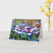 Monet - Los Nenufares (waterlelies) Kaart (Gele Bloem)