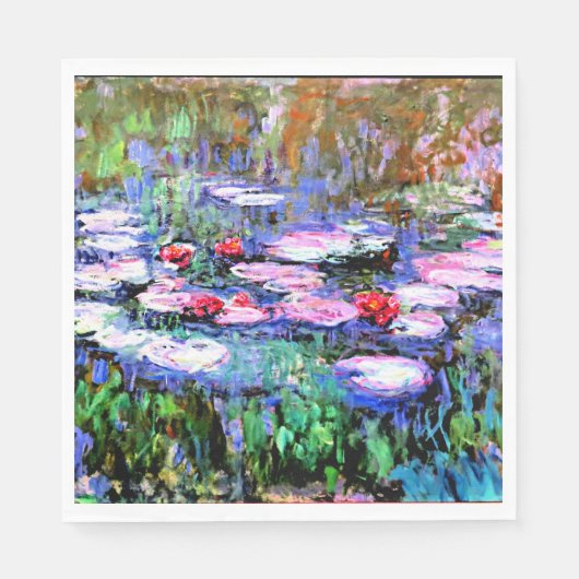 Monet - Los Nenufares (waterlelies) Servet (Voorkant)