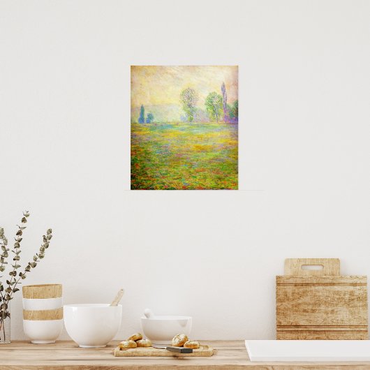 Monet Meadows op het Poster Giverny (Keuken)