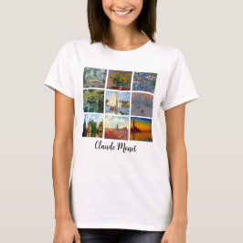 Monet Meesterwerk Collage Gepersonaliseerde Art Pr T-shirt