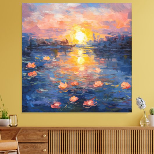 Monet meesterwerken canvas afdruk (Insitu (Woonkamer))