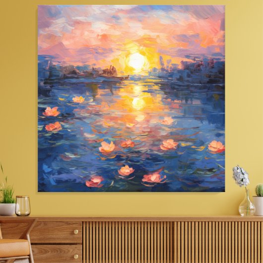 Monet meesterwerken canvas afdruk (Insitu (Woonkamer))