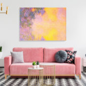 Monet - Misty Morning on the Seine, Sunrise Canvas Afdruk (Insitu (Woonkamer))