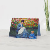 Monet moeder en kind in de tuin (Achterkant)