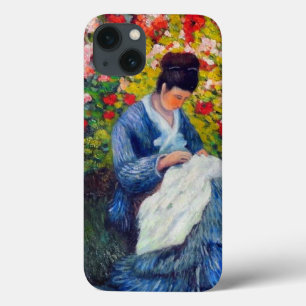 Monet moeder en kind in de tuin Case-Mate iPhone case