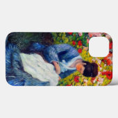 Monet moeder en kind in de tuin Case-Mate iPhone case (Achterkant (horizontaal))