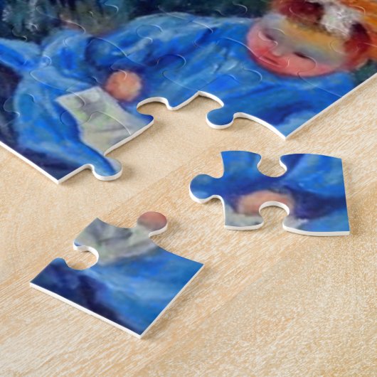 Monet moeder en kind in de tuin legpuzzel (Zijkant)