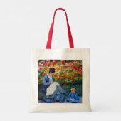 Monet moeder en kind in de tuin tote bag (Achterkant)