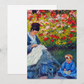 Monet moeder en kind in tuinkaart (Voorkant / Achterkant)