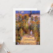 Monet - Monet's tuin in Vetheuil Kaart (Voorkant / Achterkant in situ)