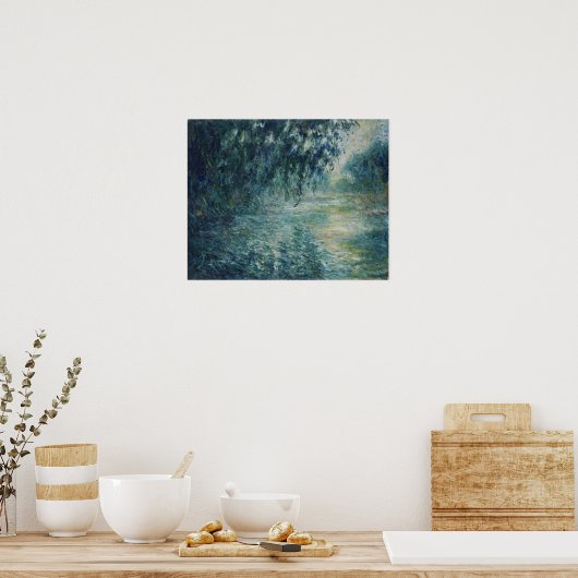 Monet - morgen over de zegen poster (Keuken)