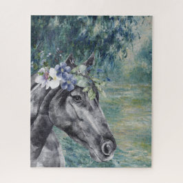 Monet Morning Seine en Black Horse Compilation Legpuzzel