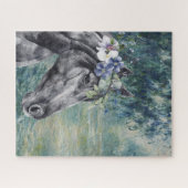 Monet Morning Seine en Black Horse Compilation Legpuzzel (Horizontaal)