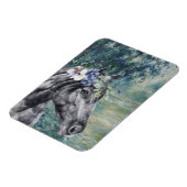 Monet Morning Seine en Black Horse Magneet (Linkerzijde)