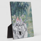 Monet Morning Seine en Gray Wolf Fotoplaat (Zijkant)