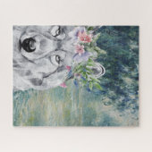 Monet Morning Seine en Gray Wolf Legpuzzel (Horizontaal)