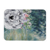 Monet Morning Seine en Gray Wolf Magneet (Horizontaal)