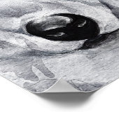 Monet Morning Seine en Gray Wolf Poster (Hoek)