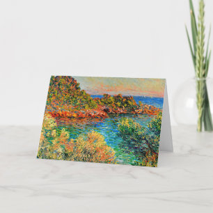 Monet, nabij Monte Carlo, beroemd schilderij, Kaart