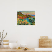 Monet - Near Monte Carlo, beroemd schilderij, Poster (Keuken)