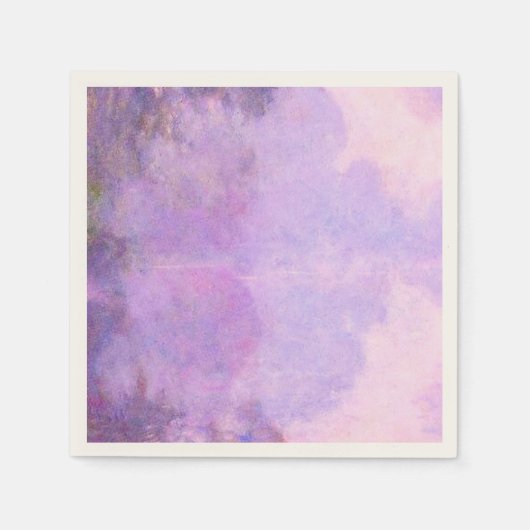 Monet - Nevelige Morgen op de Seine Servet (Voorkant)