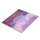 Monet - Nevelige ochtend op de Seine Tegeltje (Zijkant)