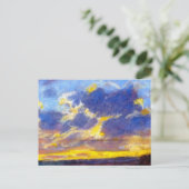 Monet - Nightfall, beroemd schilderij, Briefkaart (Staand voorkant)