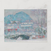 Monet - Noorwegen, het dorp Sandviken in de sneeuw Briefkaart (Voorkant)
