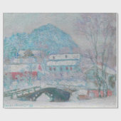 Monet - Noorwegen, het dorp Sandviken in de sneeuw Cadeaupapier (Vlak)