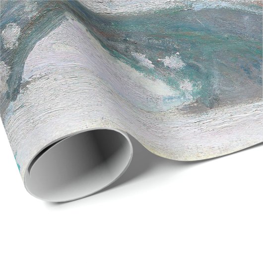 Monet - Noorwegen, het dorp Sandviken in de sneeuw Cadeaupapier (Rol Hoek)