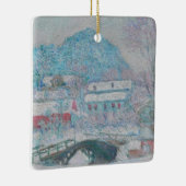 Monet - Noorwegen, het dorp Sandviken in de sneeuw Keramisch Ornament (Rechts)